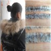 河北廠家供應(yīng)羽絨服貉子毛條 貉子帽