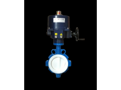 SYZERWF型：電子式電動調(diào)節(jié)蝶閥（全襯四氟）--  青島山野自動化工程有限公司