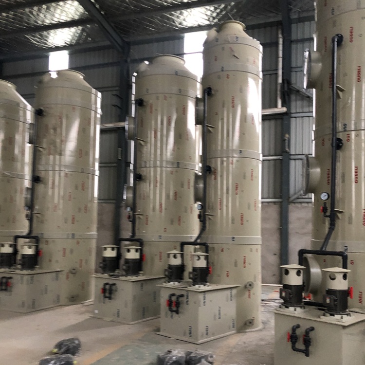 卓馳環保廢氣處理設備廠家加工定制PP噴淋塔PP通風管道等產品-- 陜西卓馳環保設備有限公司