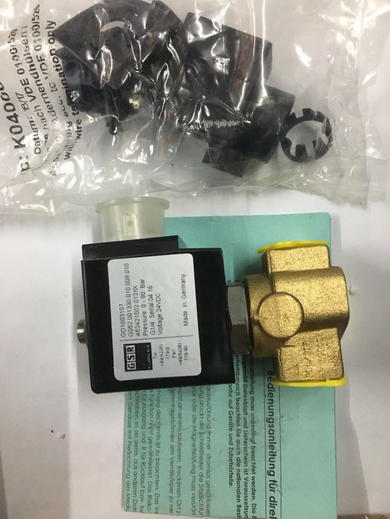 德國GSR型號A52421002高壓電磁閥-GSR智能電磁閥-- 德國GSR閥門（中國）總公司